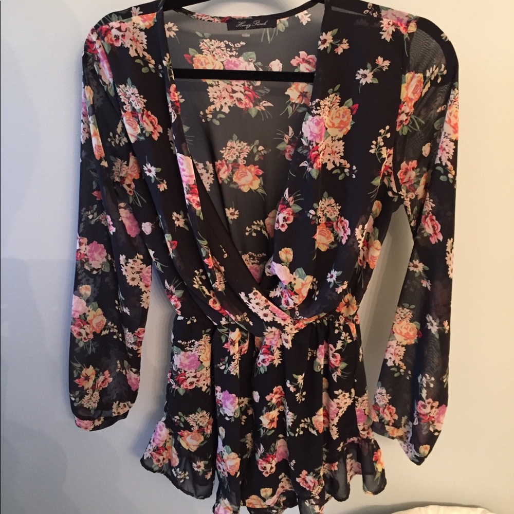 Floral romper MOVING SALE - make offer