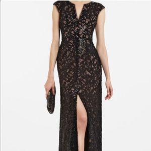 BCBGMAXAZRIA Sequin Evening Gown