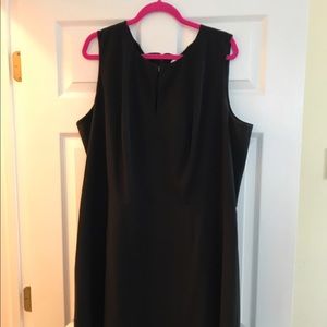 Calvin Klein Black Sheath Dress - Plus Sz 22 - NWT