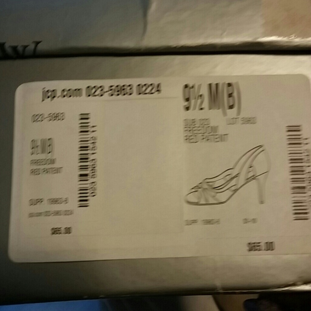 Red Peep Toe - Picture 4 of 4