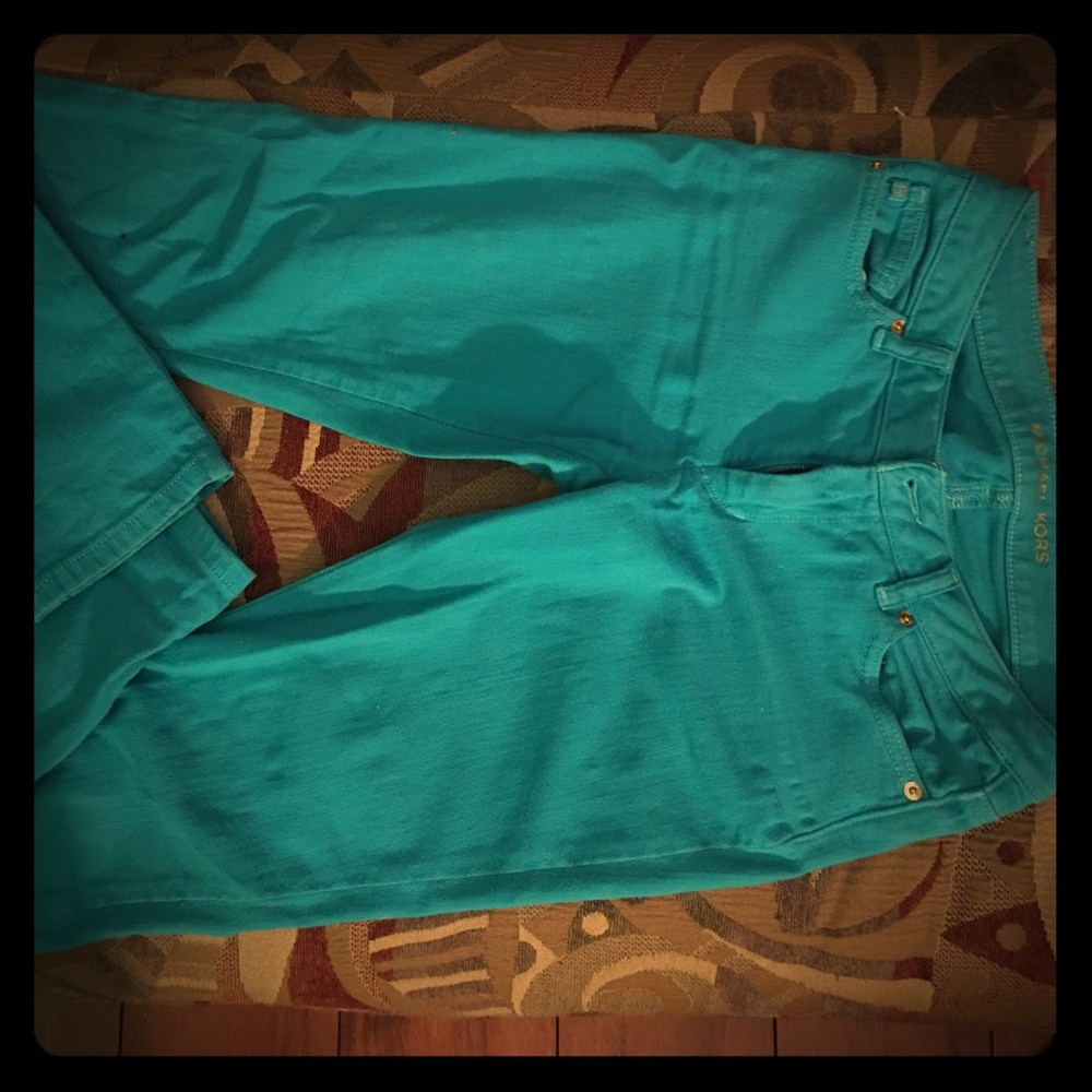 Teal MK jeans size 0