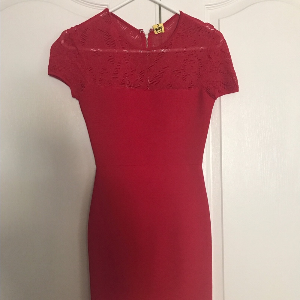 BCBG Rayon Red Dress
