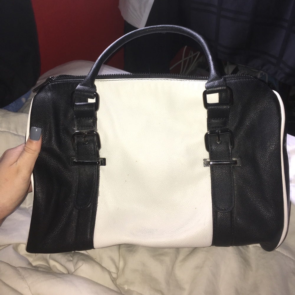 Express black and white bag used once