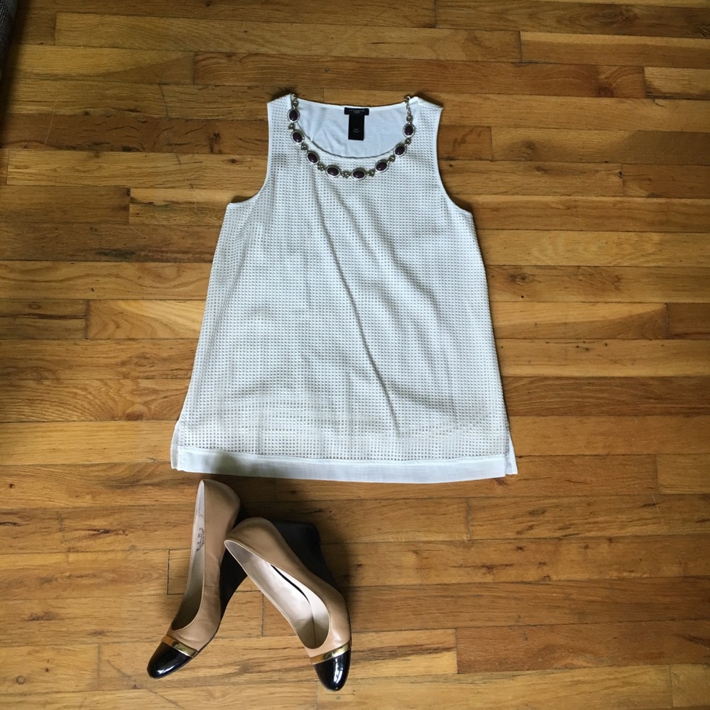 NWOT Ann Taylor Mesh Tank Top