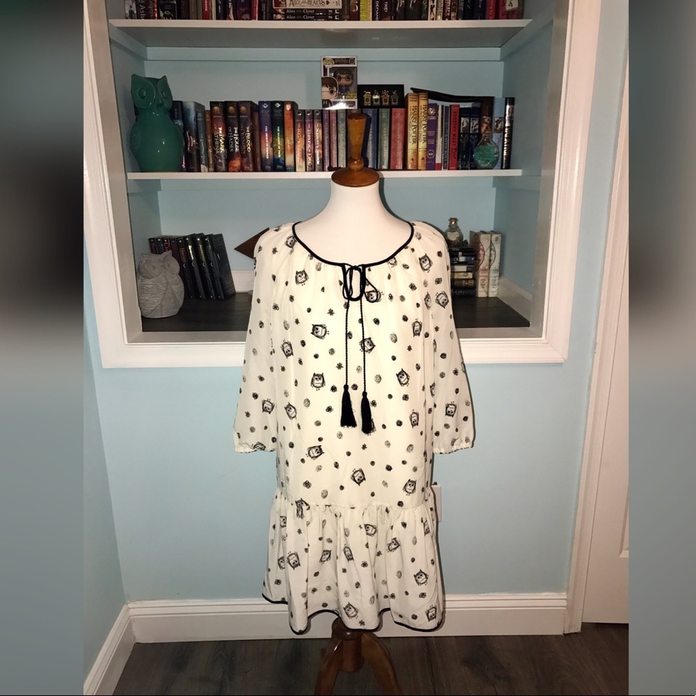 Kensie owl dress size M excellent