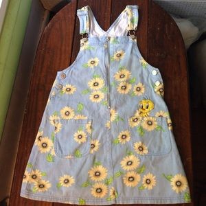 Kids Looney Tunes overall dress jumper