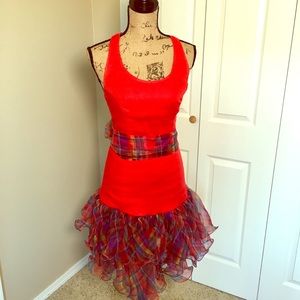 Vintage! Barboglio Cristina Jan 80's Red Dress