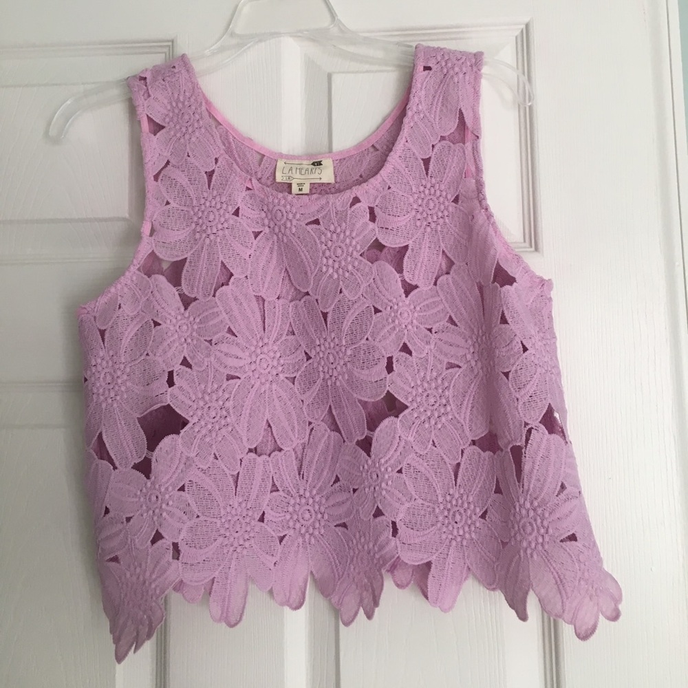 Crochet Flower Top from PacSun