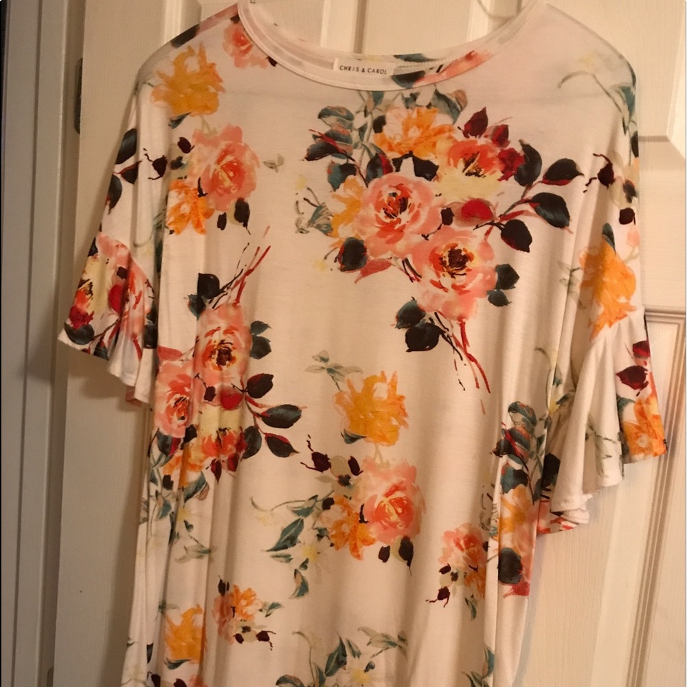 Brand new cute flowery shirt
