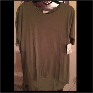 LuLaRoe Irma - Small - Army Green - NWT