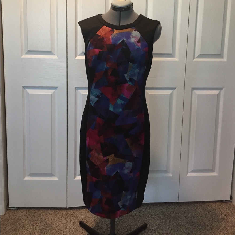 Fun geometric scuba dress