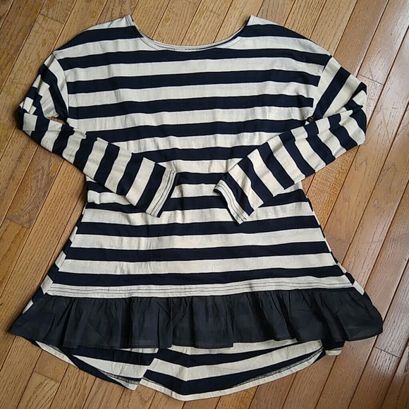 Stripe and Ruffle Tie-back Top - Picture 7 of 7