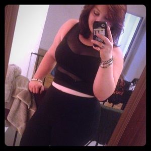 Cemi Ceri Black fitted crop top