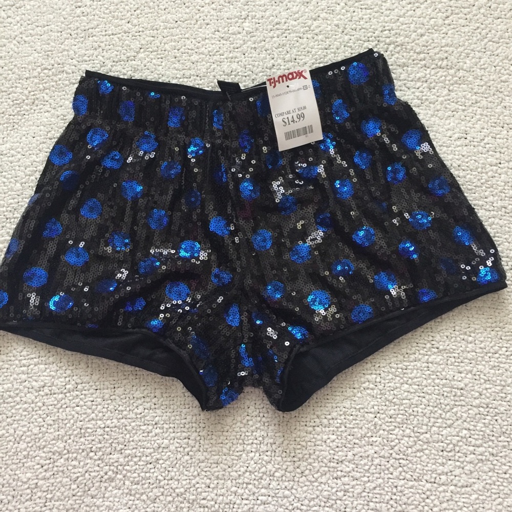 Sequin Polkadot Shorts Small