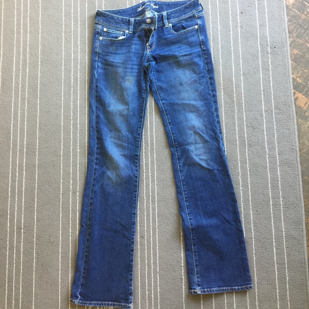 American eagle boot cut jeans extra long size 8