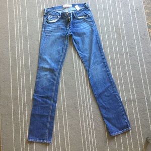 Hollister jeans, size 7--long. Like new