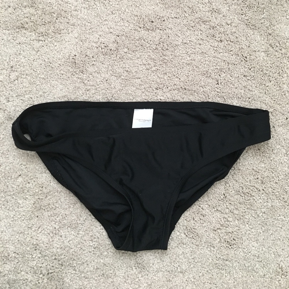 plain black swim bottoms