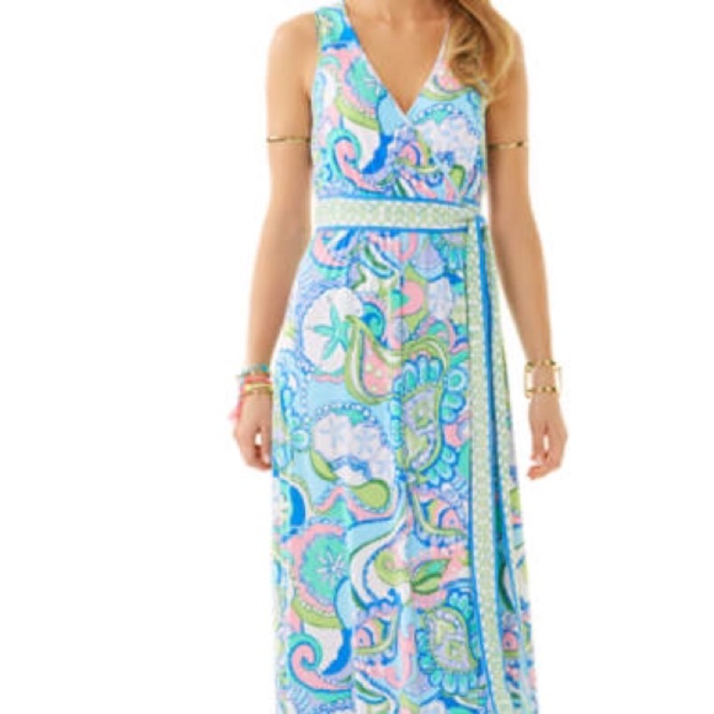 NWT Lilly Pulitzer Maxi Wrap Dress!