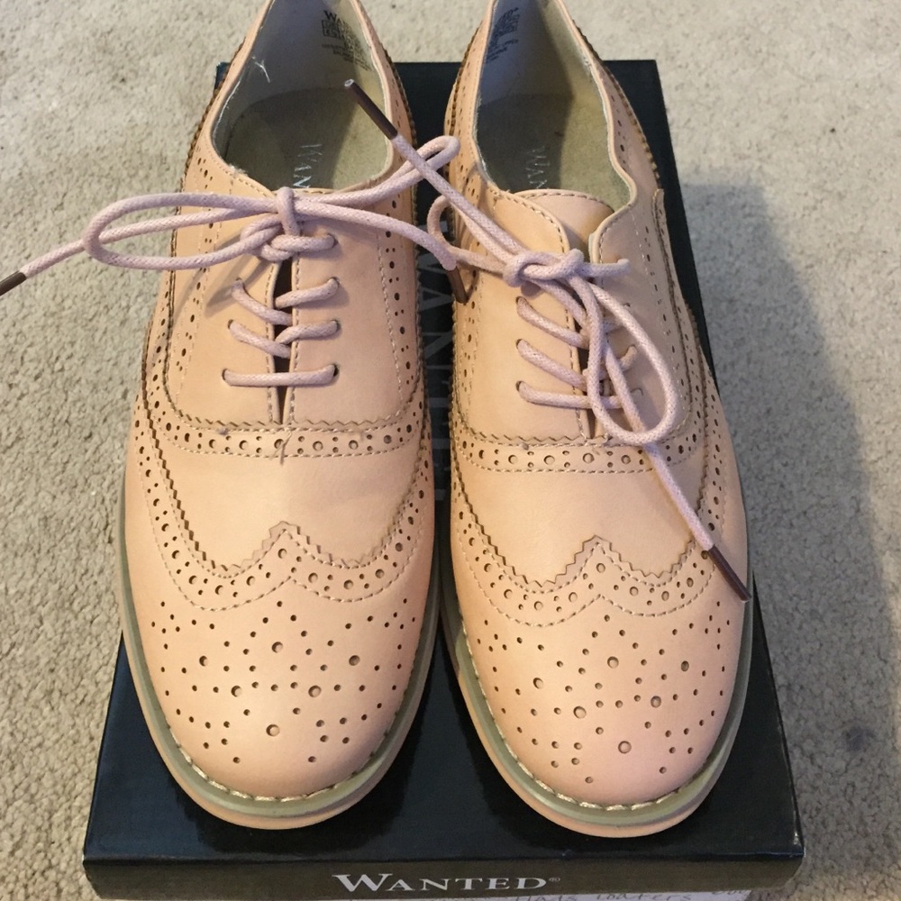 Brand New Never Worn! Cute Pink Oxfords!