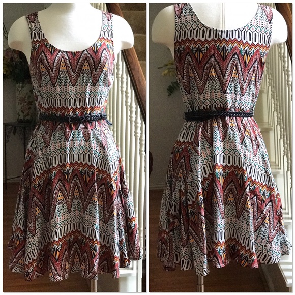 Audrian Madeira Print Belted Dress by Jack - Picture 3 of 7