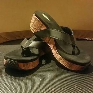 Like New Volatile Wedge Flip Flops