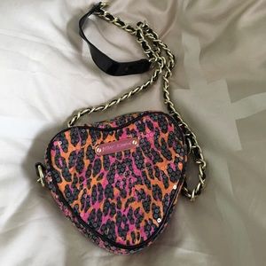 Betsey Johnson heart shaped purse