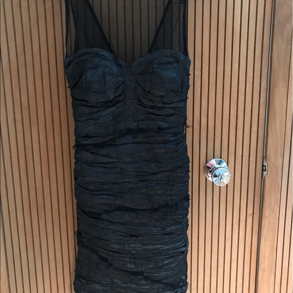 Black Cocktail Dress with Cutouts by Nicole Miller