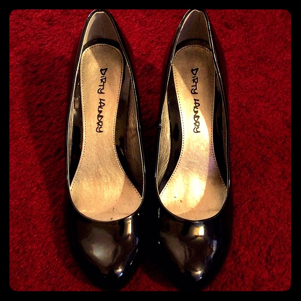 Women's Black Dirty Laundry Wedge Heels Size 9 1/2