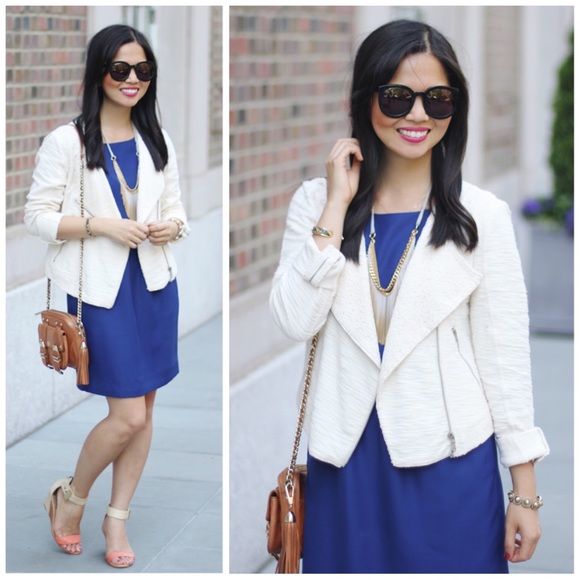 SOLD 💜 lou & grey // hint of lace moto jacket - Picture 2 of 8