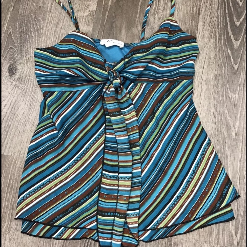 Striped Summer Spaghetti Strap Cami size small