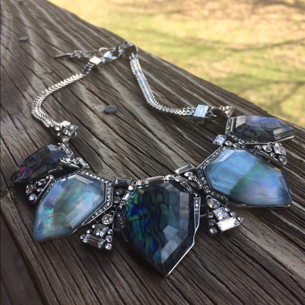 Northern lights statement necklace
