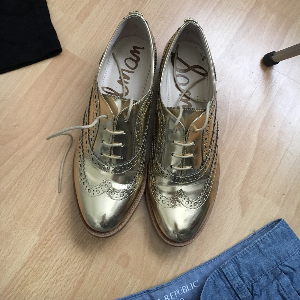 Gold oxfords