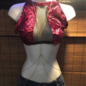 Double crossover body chain