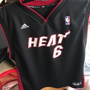 Adidas Miami Heat LeBron James NBA Jersey