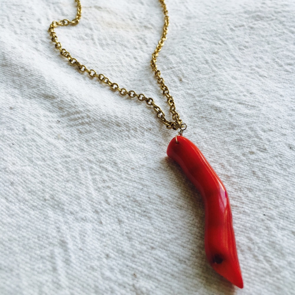 Chili Pepper Charm Necklace
