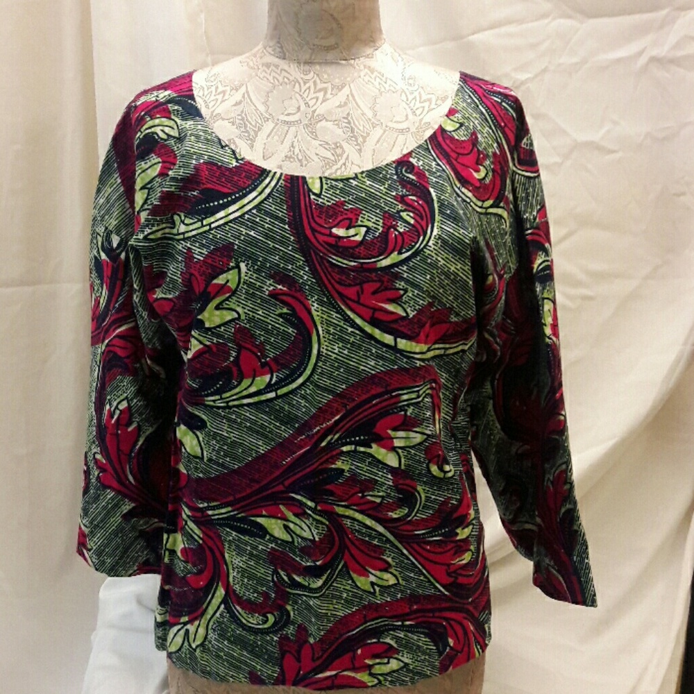 African print top