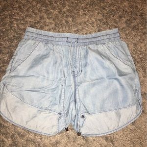 Denim looking shorts