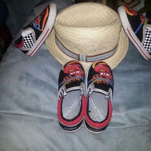 Bundle!! Disney "Cars" theme shoes and pillow!!
