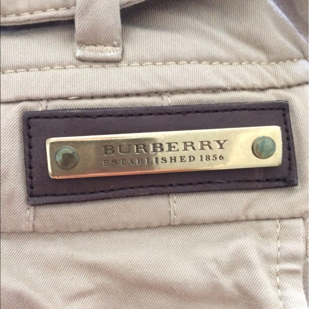 Burberry khaki pencil skirt