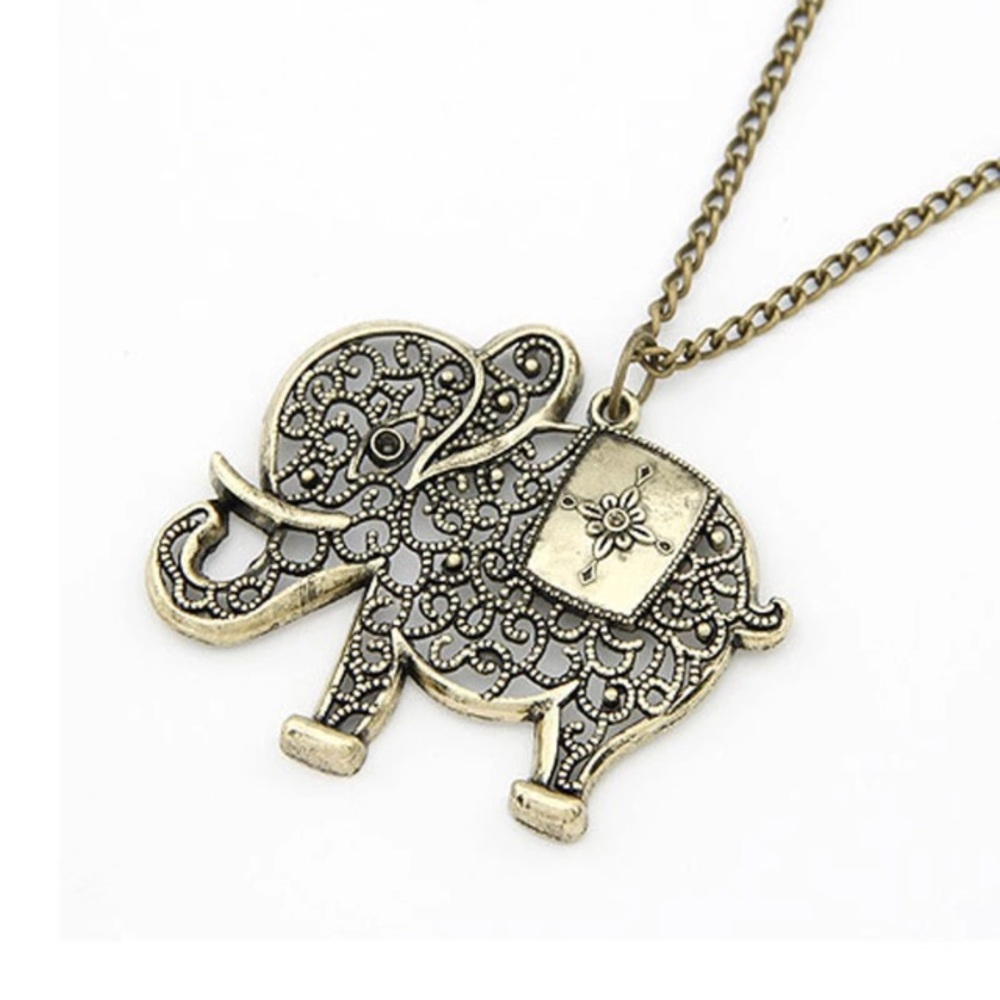 🐘 Boho Tribal Elephant Pendant Necklace Alabama