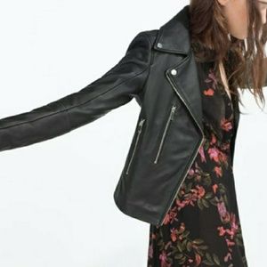 Zara real leather jacket!