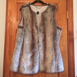 Faux fur vest