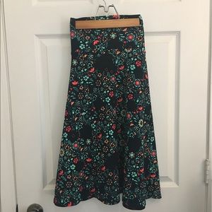 LuLaRoe M Azure Dark Navy Floral Print