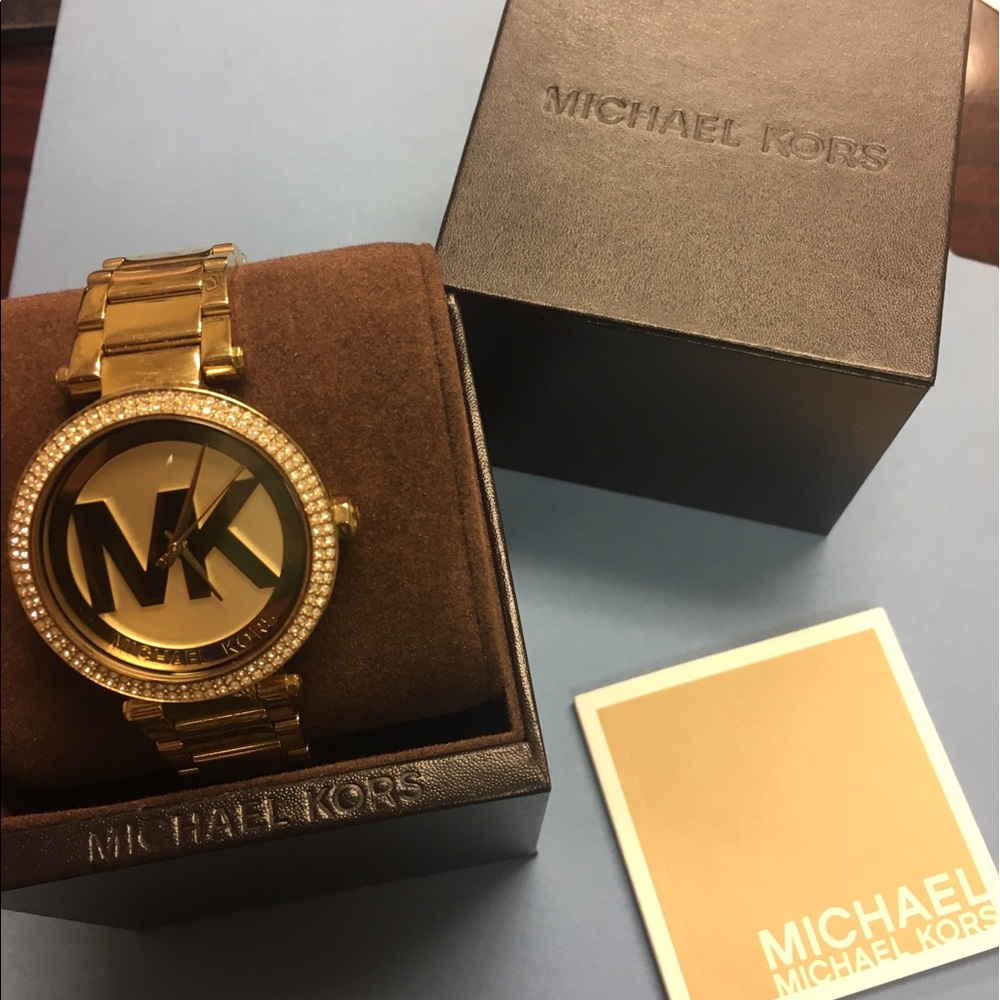 Michael Kors Womens Gold-Tone Stainless Watch 39mm