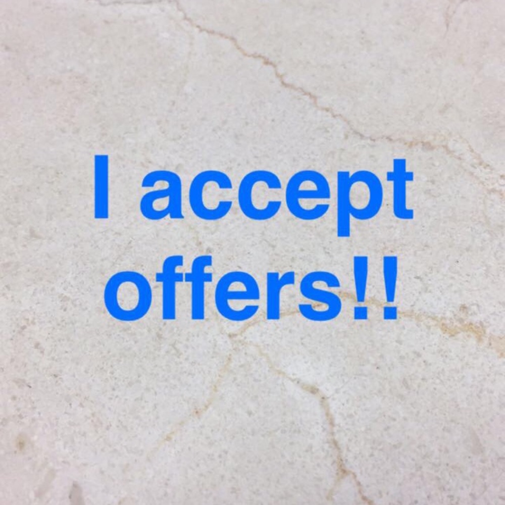 I accept offers on everything in my closet!