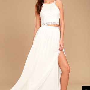 Beautiful white lace dress from Lulus.