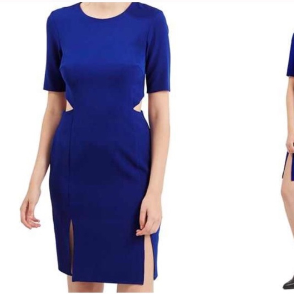 Topshop Cutout dress with front slit