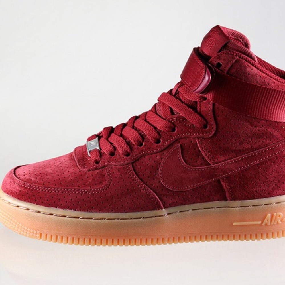Nike Air Force 1 Burgundy Suede