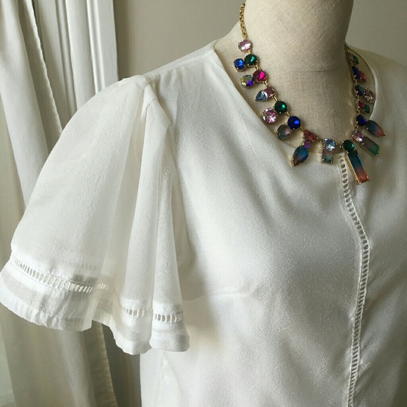 Flutter sleeve Blouse - Picture 4 of 4