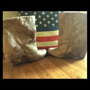 🐄Cowgirl Wedge Booties🐄